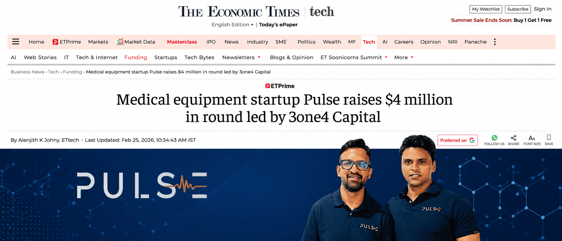 Pulse raises $4 million seed round